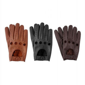Gants de conduite en cuir de haute qualité, tendance, protection UV, imperméables, antidérapants, respirants, faciles à porter, couleur unie, très demandés - Product Image 1