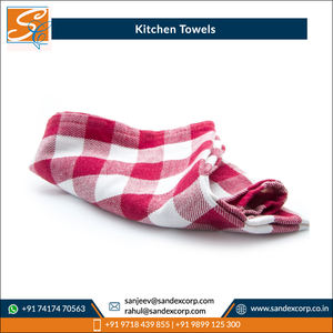 Grande demande de serviettes de cuisine en coton de qualité supérieure, design moderne à carreaux, super absorbantes, en gros, en provenance d'Inde - Product Image 4