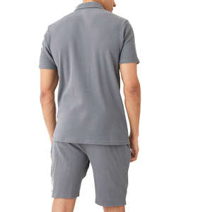 Ensemble T-shirt et short pour homme en polyester/coton de haute qualité, coupe ajustée, respirant, manches courtes, style streetwear, grandes tailles - Product Image 6