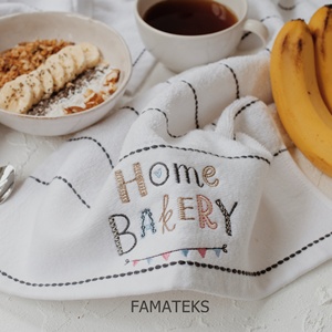 Pemium Turkish Cotton High Quality Cheap Price <b>Waffle</b> Terry Weave 100 Cotton Embroidery Kitchen <b>Towels</b> 2 Piece in Set - Product Image 3