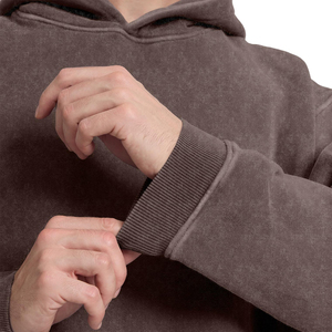 Sweat à capuche d'hiver brodé délavé à l'acide pour hommes, vente en gros, design personnalisé, sweats à capuche délavés à l'acide avec toutes les tailles disponibles - Product Image 4