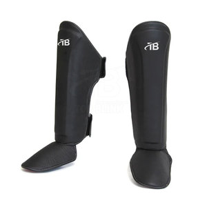 Espinilleras de boxeo con logotipo personalizado, ropa deportiva de último estilo para MMA y boxeo, hechas de cuero para protección - Product Image 1