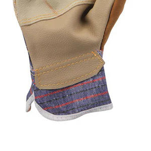 Guantes de trabajo de cuero para muebles de la mejor calidad, guantes de trabajo de aparejo canadiense, guantes de cuero para trabajo de carpintería de construcción de Pakistán - Product Image 3