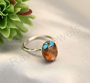 แหวนเครื่องประดับเงินแท้สำหรับ2025รูปไข่หอยนางรมเทอร์มินนิตี้ขนาด10X14มม. พลอยอัญมณีเกรดสูงสำหรับงานแต่งงาน - Product Image 6