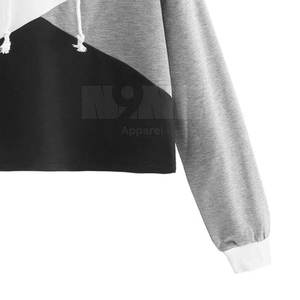 2025 Sudaderas con capucha cortas hechas a medida Ropa con Capucha forrada de invierno Logotipo frontal de lona de algodón 100% Venta en línea a precio barato - Product Image 3