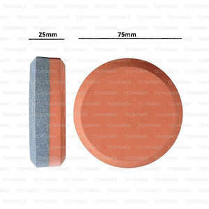 COUTEAU RASOIR HACHE MACHETTE OUTIL D'AFFÛTAGE DEUX FACES PUCK PIERRE ET POCHETTE D'AFFÛTAGE CARRY STONE WHILEOUT ET À PROPOS OU CHASSE - Product Image 1