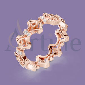 Bague en or avec perles 14K pour dames - Product Image 1