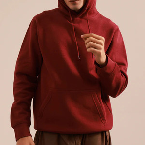 Top haut de gamme hommes pull lourd coton polaire 100% coton mélangé solide haut cordes de tirage pour l'hiver 2026 - Product Image 3