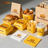 Boîte à hot-dogs personnalisée avec logo, boîte en papier jetable de qualité alimentaire pour les restaurants à emporter, les chariots de nourriture, les services de traiteur
