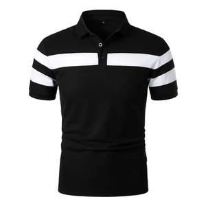 Casual manga corta botón clásico Polo camiseta moda verano cuello pulóver Golf camisa personalizada hombres Knit Polos - Product Image 2
