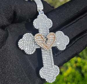 Lujo 925 Plata Moissanite diamante Iced dinero fianza personalizable Hip Hop fiesta joyería colgantes y dijes - Product Image 2