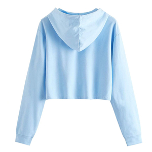 Nouveau design de pulls à capuche courts couleur personnalisée nouvelle mode haute performance meilleure vente Offre Spéciale sweats à capuche courts à bas prix pour les femmes - Product Image 2