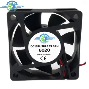 Hot Sale 60x60x20mm DC Brushless Fan 6020 Cooling Fan 5V or 12V 24V Axial Fan for 3D Printers Microelectronics and Pi Devices