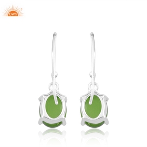 Vente chaude 925 Sterling Silver Doublet Chrome Diopside Quartz Gemstone Dangle Boucle D'oreille Pour Les Femmes Fabricant De Bijoux Personnalisé - Product Image 2