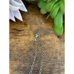 Pink Mohave Turquoise Water Drop Necklace Sterling Silver Bezel <b>Set</b> - Product Image 6