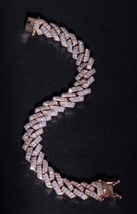 Or rose 14kt avec diamants cultivés en laboratoire Vvs Clarity améliorés Collection lourde de nouveautés - Product Image 2