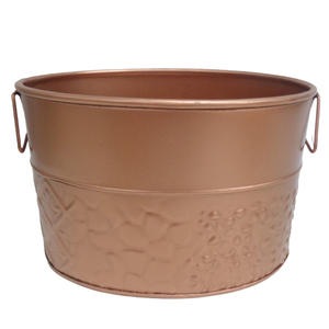 Awesome Design Set of 2 Metal Oval Planter Copper <b>Antique</b> Planter Pots Usage <b>For</b> Home And <b>Garden</b> Decoration handmade - Product Image 1