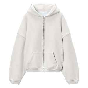 High Trending 100% Organic Cotton Men's OverSized <b>Zip</b>-<b>UP</b> <b>Hoodie</b> For Winter With High And Premium Quality 450 GSM - Product Image 4