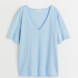 เสื้อยืดคอกลมผ้าคอตตอนสำหรับผู้หญิงเสื้อยืดลำลอง - Product Image 6