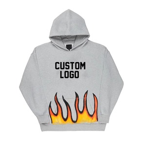 Fabricante de ropa de hombre de alta calidad, traje de pantalón acampanado con serigrafía personalizada, chándal de jogging de algodón desteñido al sol lavado con ácido Vintage - Product Image 5