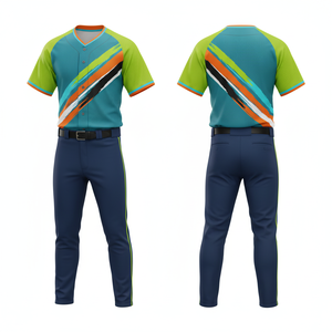 Ensembles d'uniformes de baseball par sublimation, design professionnel, respirant, séchage rapide, tissu 100% polyester - Product Image 3