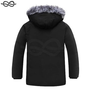 Abrigo de invierno grande y alto Chaqueta acolchada larga cálida con aislamiento grueso Parka de nieve Prendas de abrigo con capucha extraíble - Product Image 6