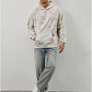 Sudadera con capucha de camuflaje para hombre de peso pesado del fabricante, ropa de calle con estampado de árbol completamente digital, Sudadera con capucha de caza personalizada con ropa - Product Image 3