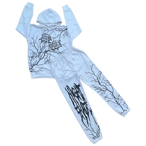 Survêtement de jogging à capuche pour homme de 500 grammes avec sérigraphie pour l'hiver - Product Image 1