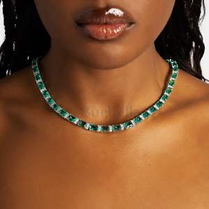 Women's 6mm Bling Tennis Choker <b>Necklace</b> White Gold Plated Radiant Diamond Jewelry Set Hip Hop Style Iced Moissanite Jewelry - Product Image 1