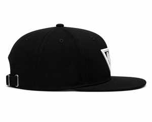 Casquette Snapback Noire Personnalisée à 5 Panneaux avec Logo Brodé en Relief 3D, en Polyester/Coton de Haute Qualité, Unisexe, pour le Sport, le Cyclisme, et la Mode Y2K - Product Image 3