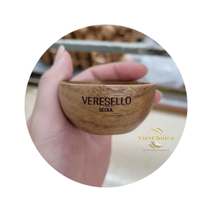 Bol en bois d'acacia fait main jetable économique du VietChoice Viet Nam Personnalisation durable à bas prix pour les fêtes - Product Image 5