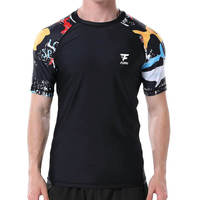 Chemise de bain pour homme à manches courtes, protection UV, respirante, imperméable, 100% coton lavé, avec couleur et logo personnalisés