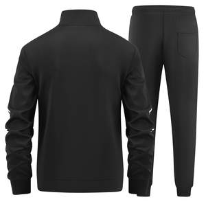 Logo personnalisé sérigraphie entraînement Gym 100% coton été survêtements 2 pièces ensembles haute qualité en vrac survêtement hommes survêtements ensemble - Product Image 3