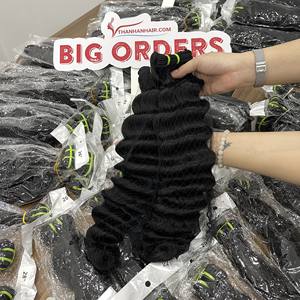 2025 Vente de haute qualité Extensions de cheveux humains vietnamiens Loose Deep Wave Machine Double trame prête à expédier - Product Image 4
