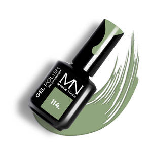 UV LED Gel Polish Color - Made in EU-CPNP-Vert-Gel Polish 114 - Olive Tree 12ml - Mystic Nails - Product Image 1