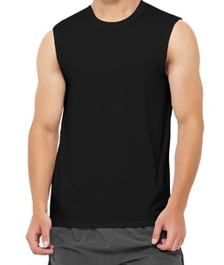 Camiseta sin mangas para hombre al por mayor, diseño personalizado, camiseta sin mangas para hombre de talla grande, secado rápido, cómodo, transpirable con servicio OEM - Product Image 4