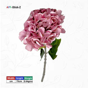 Flor de Hortensia Rosa Artificial AFF-Stick-2 {Diferentes colores disponibles} - Product Image 1