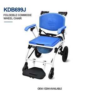 Silla de Ruedas Plegable con Asiento de EVA <span class=keywords><strong>para</strong></span> Adultos Mayores, Cuidado en el Hogar, Hospital, Silla Cómoda Médica OEM, Suministro al por Mayor de Fábrica - Product Image 2