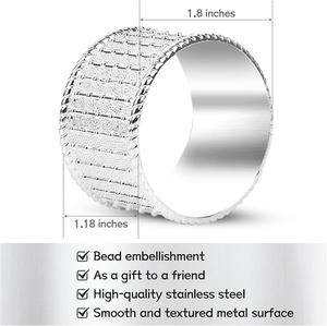 Servilleteros de metal chapados en plata de lujo Diseño moderno de alta calidad para bodas Fiestas y otras ocasiones Surtido y regalo - Product Image 6