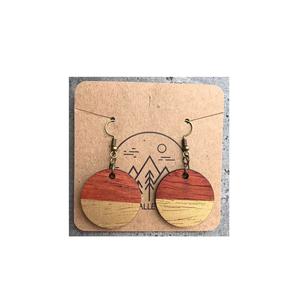 Pendiente de madera de tamaño personalizado hecho a mano para mujeres niñas fiesta uso pieza de alta calidad mejor acabado pendiente de madera - Product Image 5