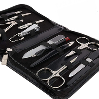 Ensemble de coupe-ongles professionnels sur mesure, 12 pièces, acier inoxydable allemand, kits de pédicure et de manucure, boîte cadeau luxueuse, qualité A+