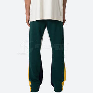 Private Label Men Flare <b>Trouser</b> Solid Color Men Flare <b>Trouser</b> Side Pockets Flare <b>Trouser</b> For Sale - Product Image 2