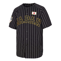 Maillot de baseball court personnalisé OEM avec boutons, nom du joueur, numéros d'équipe, broderie frontale, 100 % coton biologique, séchage rapide, pour adultes