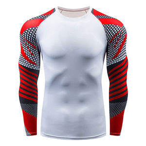 Rashguard largo de poliéster de la mejor calidad altamente flexible para hombres Sublimación más popular 'Rushguard' para deportes MMA de Yingwear - Product Image 1