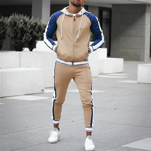 ชุดวิ่งจ๊อกกิ้งผ้าฝ้ายชุดสตรีทแวร์มีฮู้ดชุดวอร์มขายดีโลโก้ออกแบบได้ตามต้องการ - Product Image 3