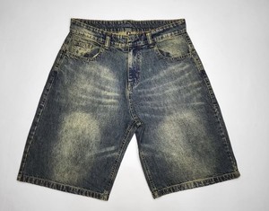 Nueva producción de alta calidad Vintage Washed Denim Jort Jean Shorts Fabricante Jeans Jorts Hombres Pantalones cortos con bordado Hombres - Product Image 1