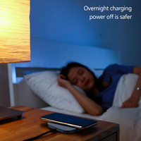 Station de charge sans fil 15W en matériau ABS avec 2 ports USB, multifonction, contrôle de la température, chargeur rapide pour smartphones