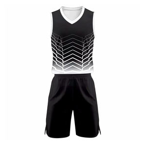 Ensemble de maillot de basket-ball pour homme adulte, 100% polyester, respirant, séchage rapide, taille plus, manches courtes, personnalisable avec le nom de l'équipe et le logo - Product Image 5