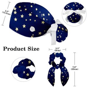 Chapeau de chirurgien médical personnalisé OEM, en coton doux, réglable, pour infirmières, médecins, couvre-tête pour les hôpitaux cliniques - Product Image 5