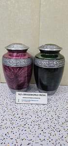 Urne funéraire gravée de haute qualité, très vendue, pour cendres humaines, en métal, artisanat américain, décoration d'intérieur, 220 pouces cubes - Product Image 3